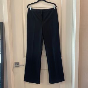 Lafayette 148 New York High Waist Wide Leg Trouser Black